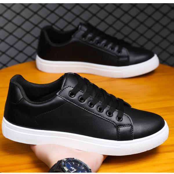 Stylish sneakers in two classic colors: white and black