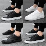 Stylish sneakers in two classic colors: white and black