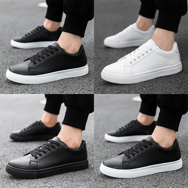 Stylish sneakers in two classic colors: white and black