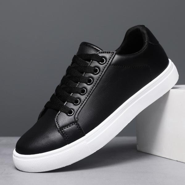 Stylish sneakers in two classic colors: white and black