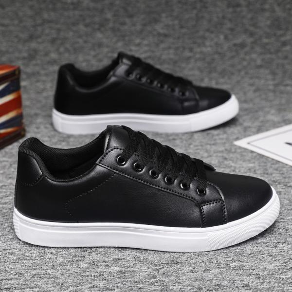 Stylish sneakers in two classic colors: white and black