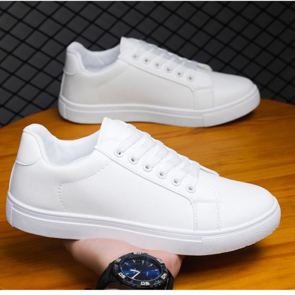 Stylish sneakers in two classic colors: white and black