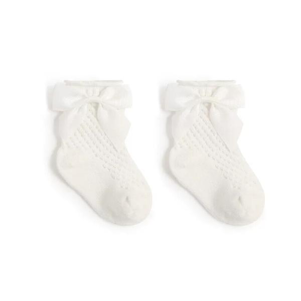 Children's Princess Socks Spring Summer Fashion Baby Solid Color Cotton Socks Loose Lace Mesh
