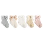 Children's Princess Socks Spring Summer Fashion Baby Solid Color Cotton Socks Loose Lace Mesh