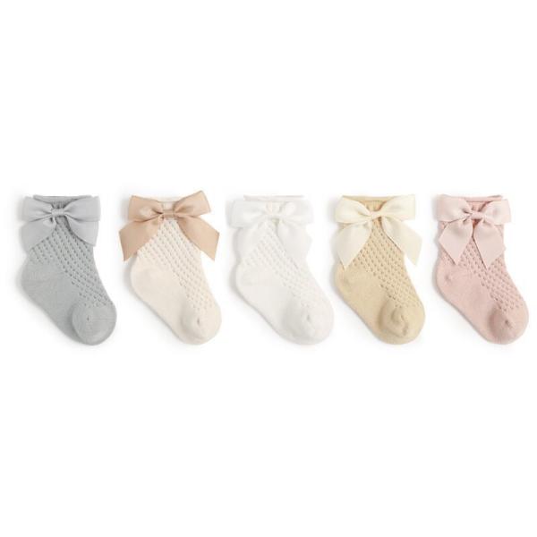 Children's Princess Socks Spring Summer Fashion Baby Solid Color Cotton Socks Loose Lace Mesh