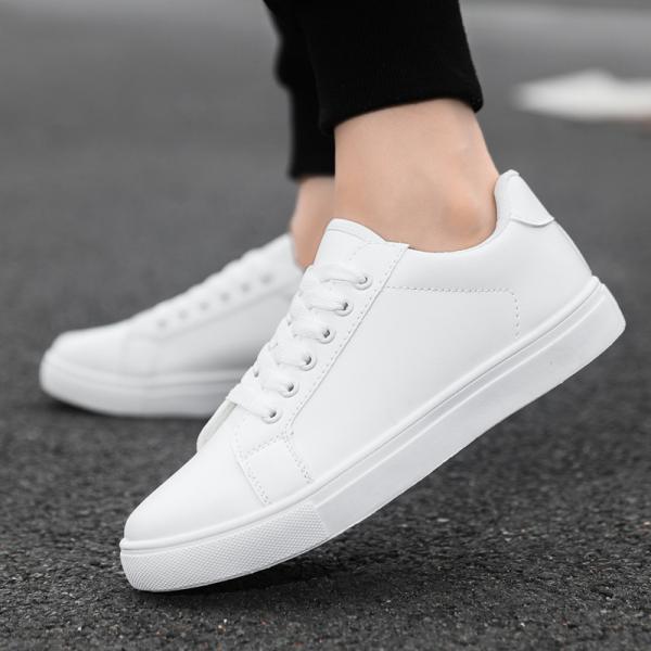 Stylish sneakers in two classic colors: white and black