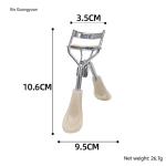 This eyelash curler features a modern design and a handle decorated with a white butterfly. Designed to give you a natural, luscious look without pulling or breaking your lashes.