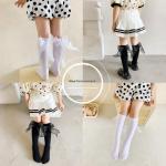 3D Butterfly Design Solid Color Kids' Straight Socks (1 Pair)