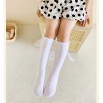 3D Butterfly Design Solid Color Kids' Straight Socks (1 Pair)