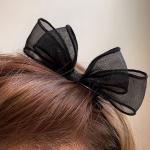 meticulously designed black mesh hairpin features a delicate, sheer design that gives you a feminine look that balances simplicity and elegance.