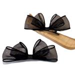 meticulously designed black mesh hairpin features a delicate, sheer design that gives you a feminine look that balances simplicity and elegance.
