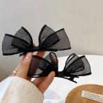 meticulously designed black mesh hairpin features a delicate, sheer design that gives you a feminine look that balances simplicity and elegance.