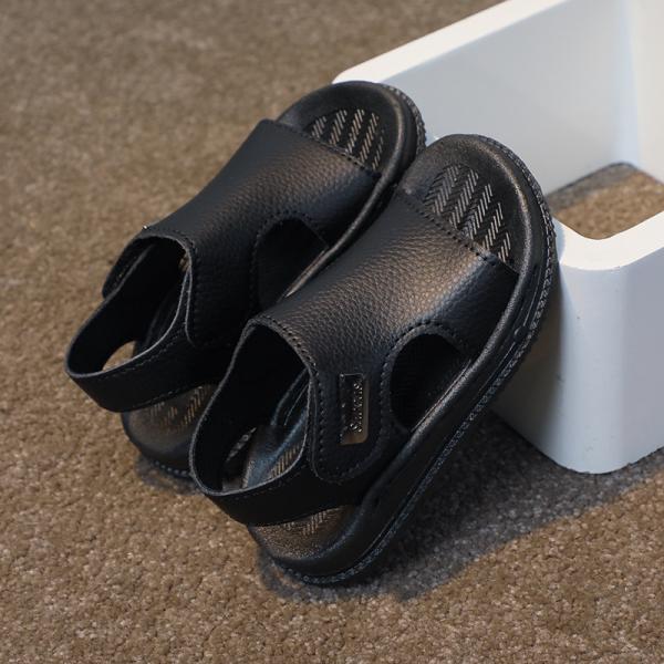 A pair of sandals for girls and boys, knitted and made of high-quality materials.