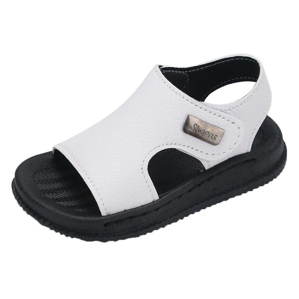 A pair of sandals for girls and boys, knitted and made of high-quality materials.