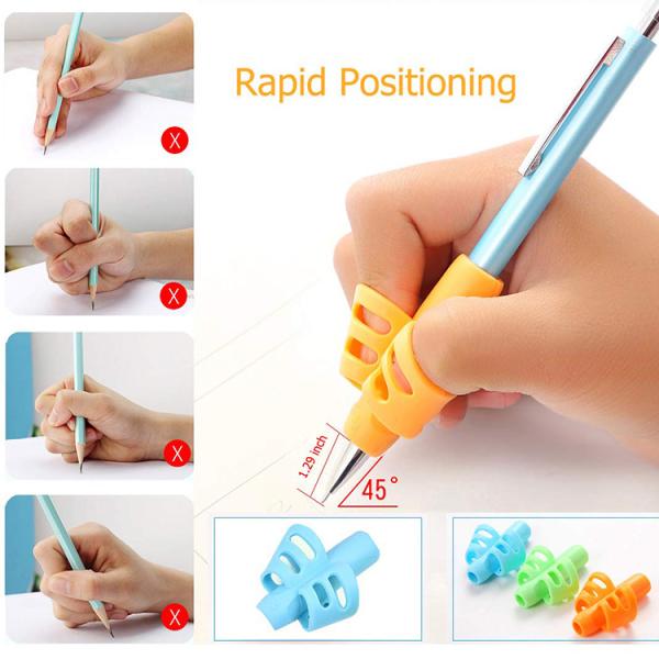 Colorful pencil grips to help kids