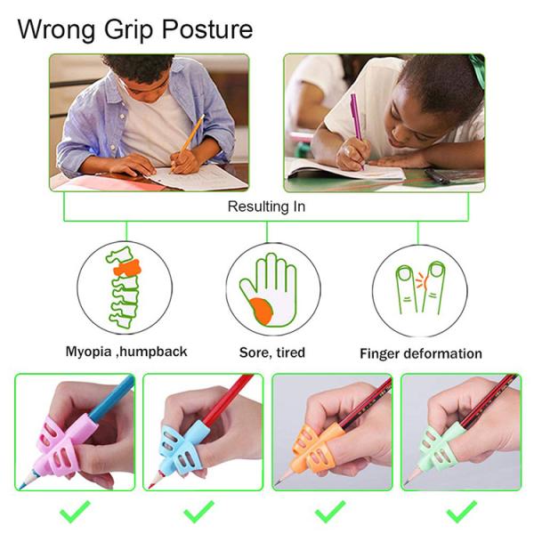 Colorful pencil grips to help kids
