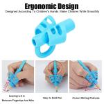 Colorful pencil grips to help kids