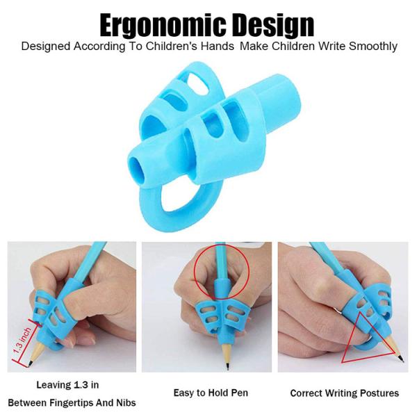 Colorful pencil grips to help kids