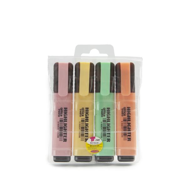 6-piece multi-color highlighter pen