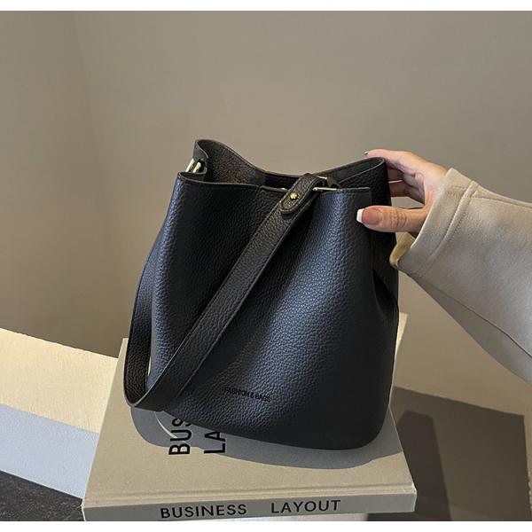Casual Crossbody Bucket Bag with Two Large Wallets Stylish for Women