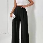 High-Waisted Wide-Leg Women's Casual Thin Pants