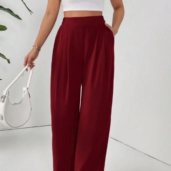 High-Waisted Wide-Leg Women's Casual Thin Pants