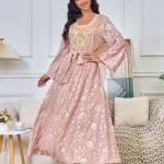 Dream Dress - Royal Pink with Beautiful, Gorgeous Embroidery ✨ Shine like a princess in everything with this luxurious factor to give you an unforgettable presence