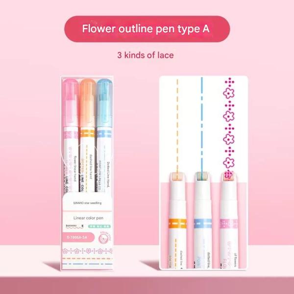 Flower pen, distinctive shapes