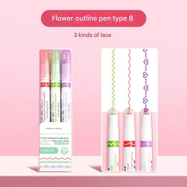 Flower pen, distinctive shapes