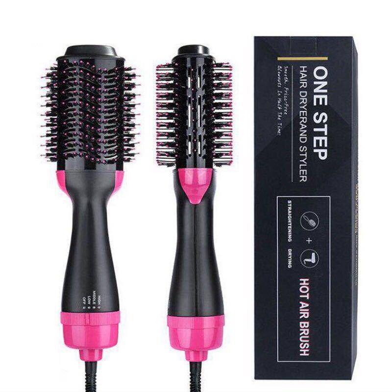 Stylish hot air comb with a modern design. Combine drying and styling in one step.