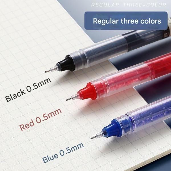 0.5mm Straight Liquid Quick Dry Gel Ink Pen