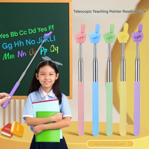 Telescopic teaching stick for pointing