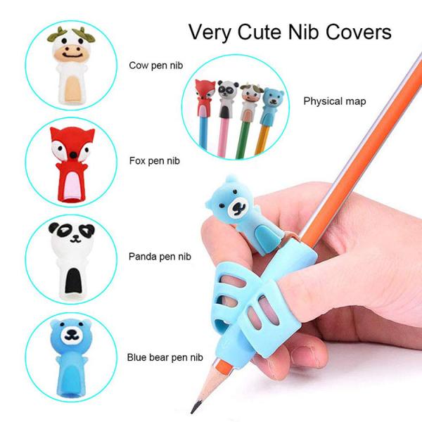 Colorful pencil grips to help kids