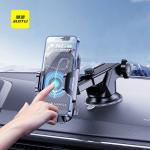 Car phone holder with suction base for smart stability while driving