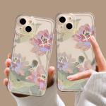 Transparent lotus flower design mobile cover, art and elegance in every detail